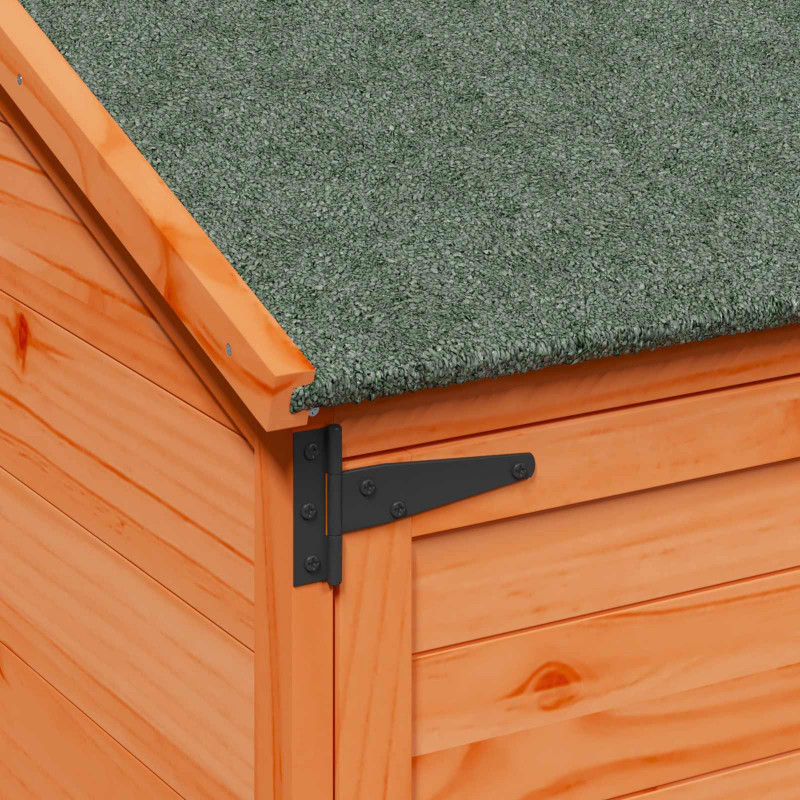 Shed ogrodowy brązowy 106,5 x 56 x 176 cm Drewno inżynieryjne