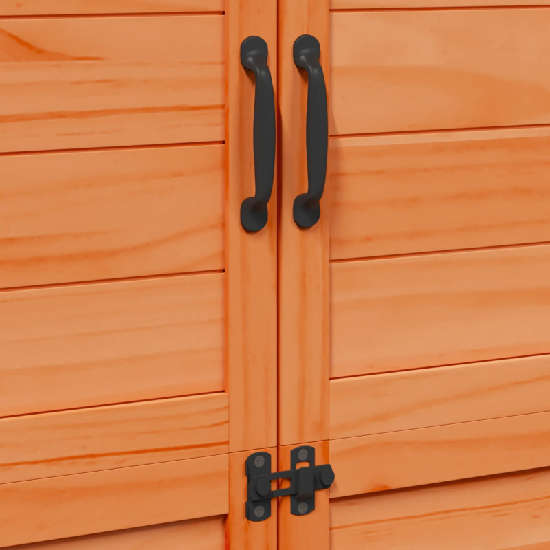 Shed ogrodowy brązowy 106,5 x 56 x 176 cm Drewno inżynieryjne