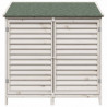 Shed ogrodowy Biały 106 x 56 x 113,5 cm Drewno Świerkowe