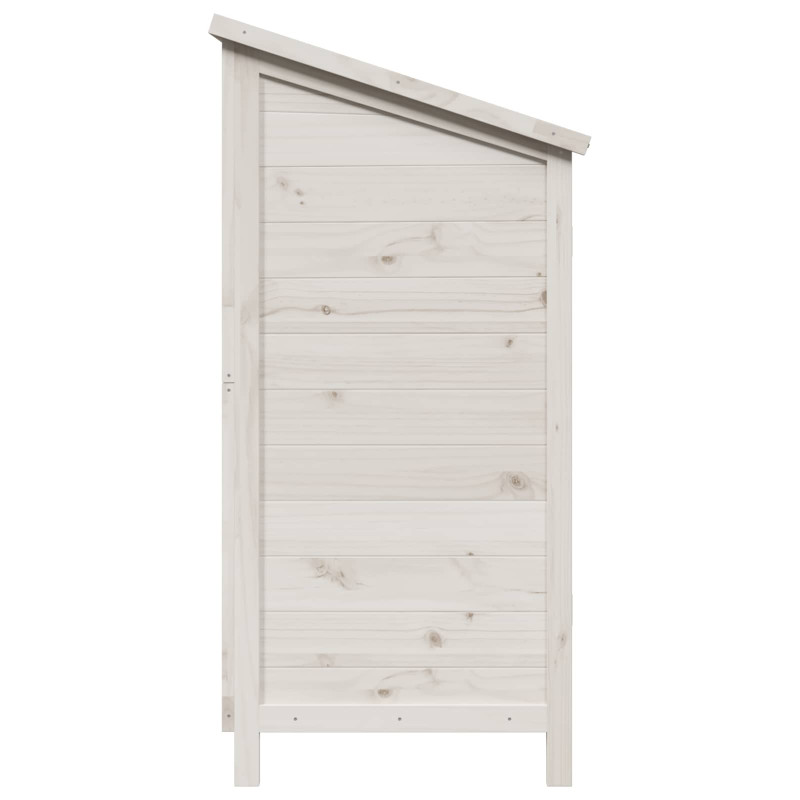Shed ogrodowy Biały 106 x 56 x 113,5 cm Drewno Świerkowe