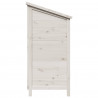 Shed ogrodowy Biały 106 x 56 x 113,5 cm Drewno Świerkowe