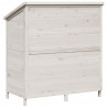 Shed ogrodowy Biały 106 x 56 x 113,5 cm Drewno Świerkowe