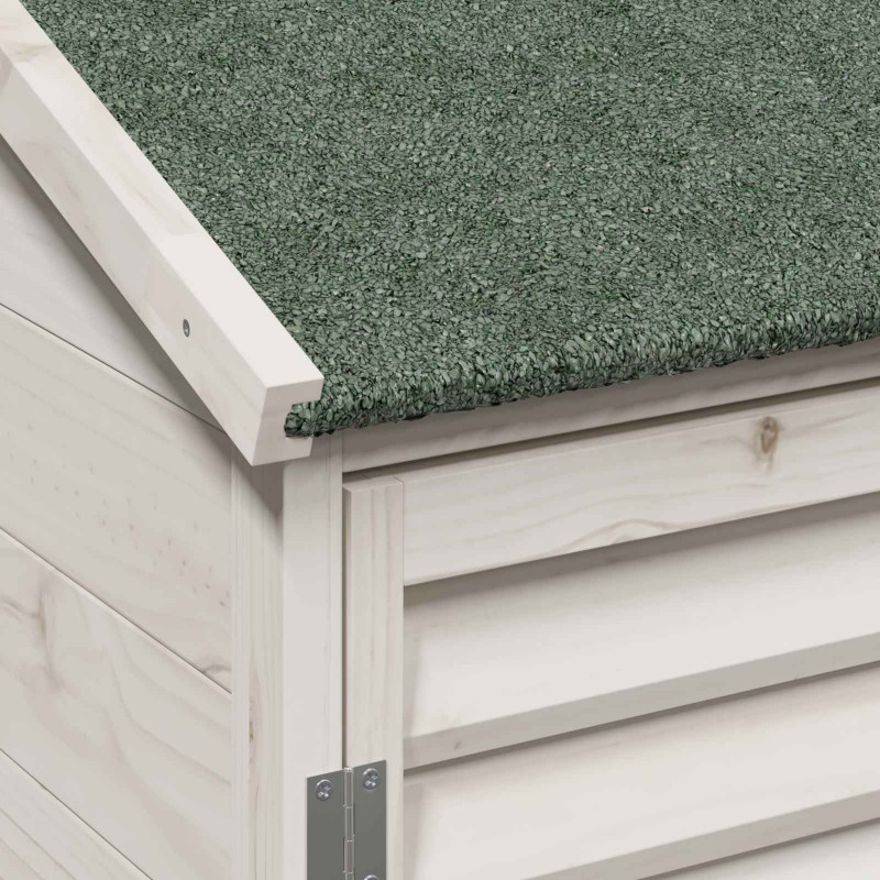Shed ogrodowy Biały 106 x 56 x 113,5 cm Drewno Świerkowe