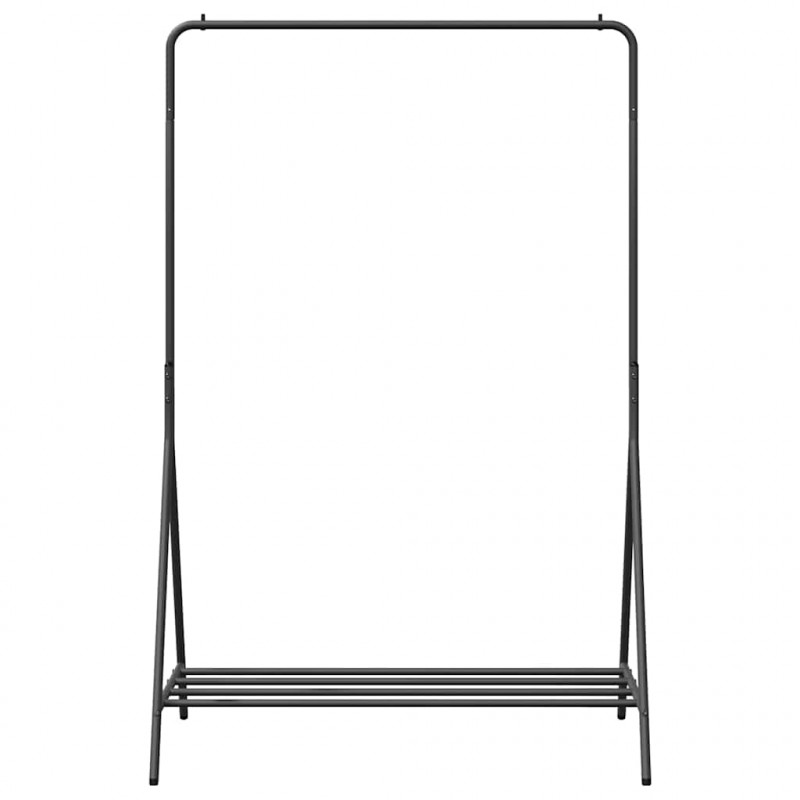 Wieszak na Ubrania Czarny 100 x 56 x 154 cm Stal