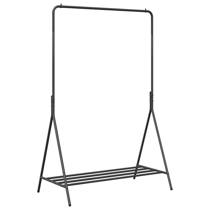 Wieszak na Ubrania Czarny 100 x 56 x 154 cm Stal