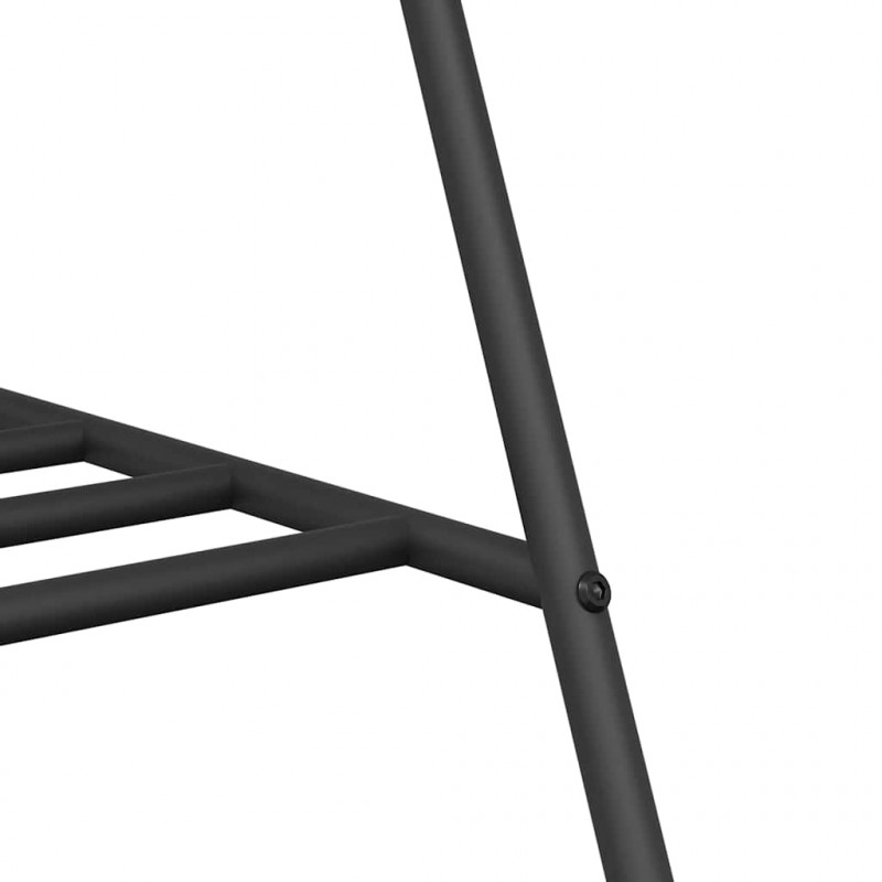 Wieszak na Ubrania Czarny 100 x 56 x 154 cm Stal