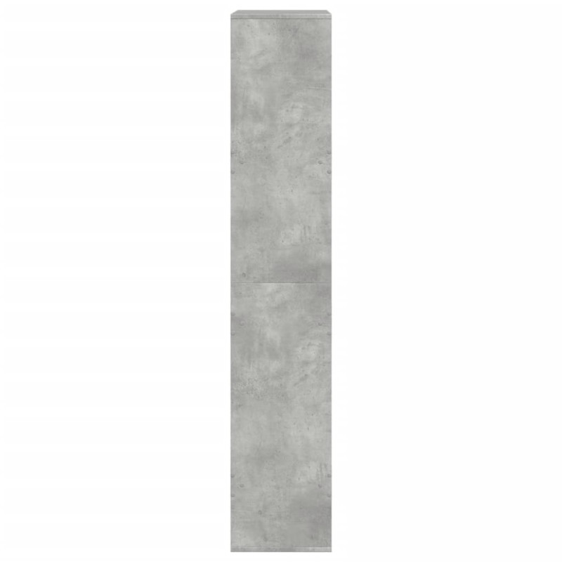 Regał, szarość betonu, 100x33x175 cm, materiał drewnopochodny