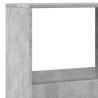 Regał, szarość betonu, 100x33x175 cm, materiał drewnopochodny