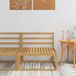 Środkowa sofa ogrodowa Biały 79 x 83 x 73 cm