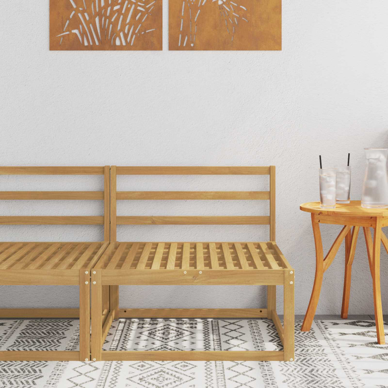 Środkowa sofa ogrodowa Biały 79 x 83 x 73 cm