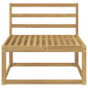 Środkowa sofa ogrodowa Biały 79 x 83 x 73 cm