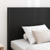 Stelaż łóżka z przechowywaniem i zagłówkiem Czarny 75 x 190 cm