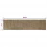 Dywany pokojowe Naturalny i czarny 60 x 200 cm Juta