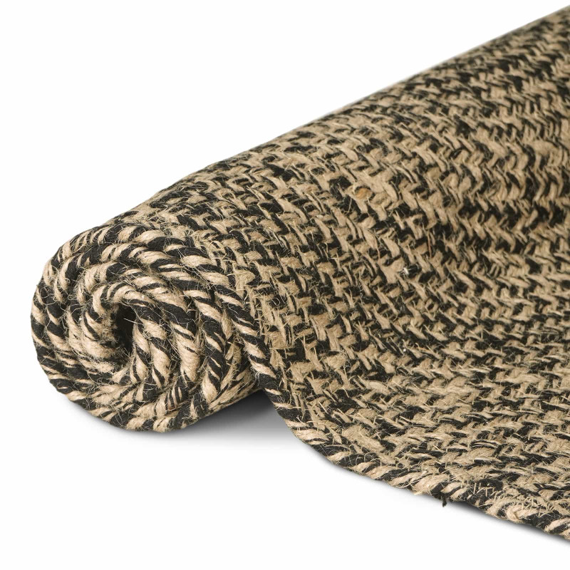 Dywany pokojowe Naturalny i czarny 60 x 250 cm Juta