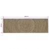 Dywany pokojowe Naturalny i czarny 80 x 300 cm Juta