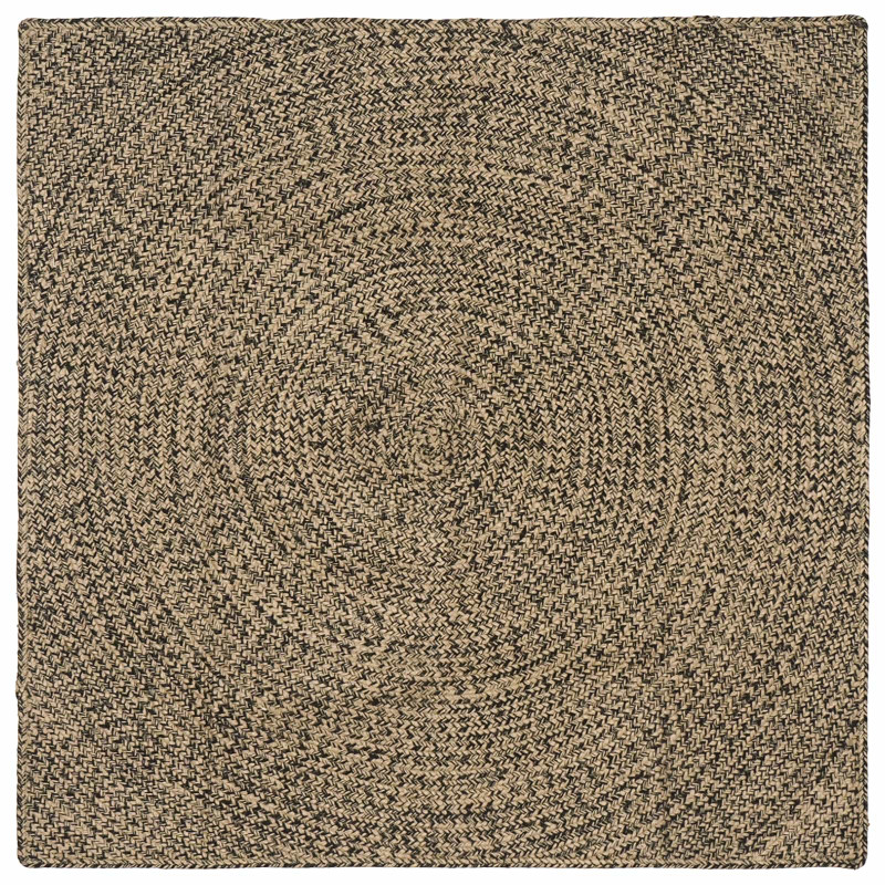 Dywany pokojowe Naturalny i czarny 120 x 120 cm Juta