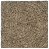 Dywany pokojowe Naturalny i czarny 120 x 120 cm Juta