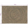 Dywany pokojowe Naturalny i czarny 120 x 170 cm Juta