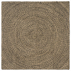 Dywany pokojowe Naturalny i czarny 160 x 160 cm Juta