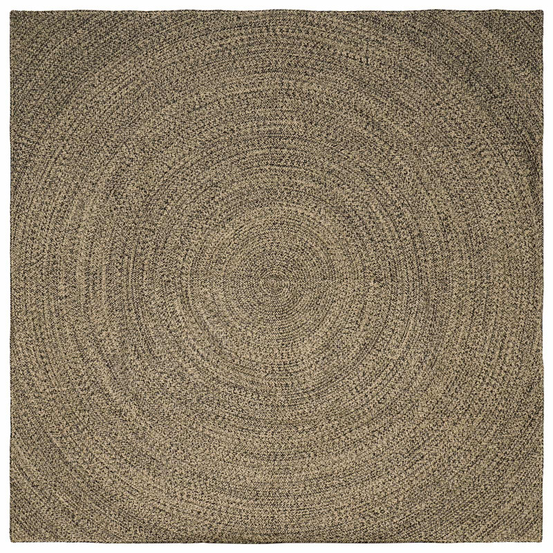 Dywany pokojowe Naturalny i czarny 200 x 200 cm Juta