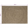 Dywany pokojowe Naturalny i czarny 200 x 290 cm Juta