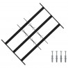 Krata zabezpieczająca do okien z 3 poprzeczkami 3 pcs 43-74 cm