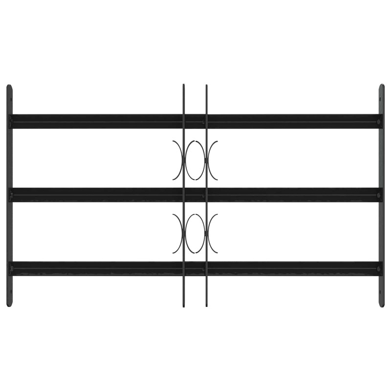 Krata zabezpieczająca do okien z 3 poprzeczkami 3 pcs 43-74 cm