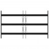 Krata zabezpieczająca do okien z 3 poprzeczkami 3 pcs 43-74 cm