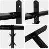 Krata zabezpieczająca do okien z 3 poprzeczkami 3 pcs 43-74 cm