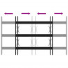 Krata zabezpieczająca do okien z 3 poprzeczkami 3 pcs 43-74 cm