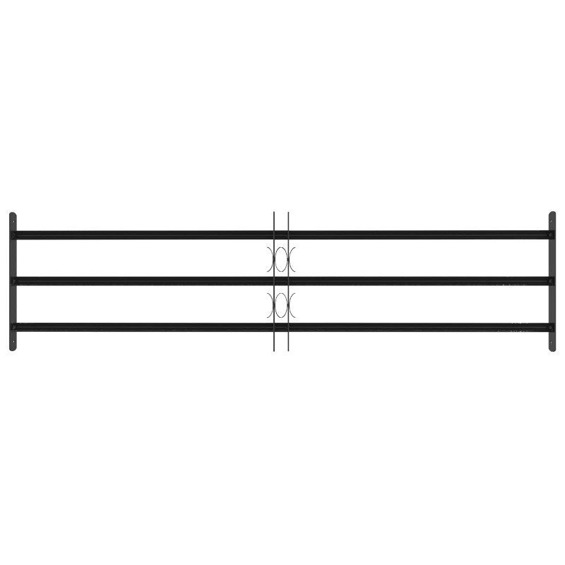 Krata zabezpieczająca do okien z 3 poprzeczkami 3 pcs 93-174 cm