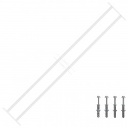 Krata bezpieczeństwa do okien z 2 poprzeczkami 93-174 cm