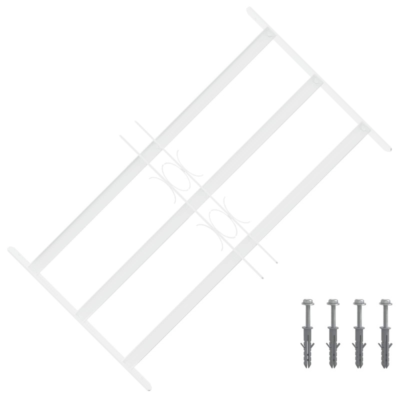 Krata zabezpieczająca do okien z 3 poprzeczkami 43-74 cm