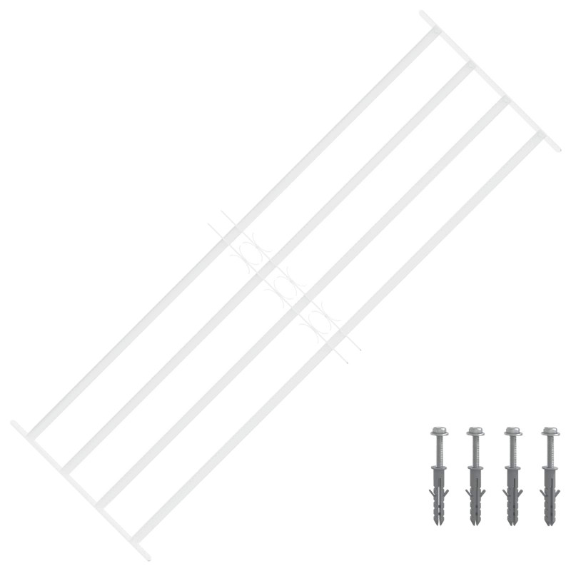 Krata zabezpieczająca do okien z 4 poprzeczkami 93-174 cm