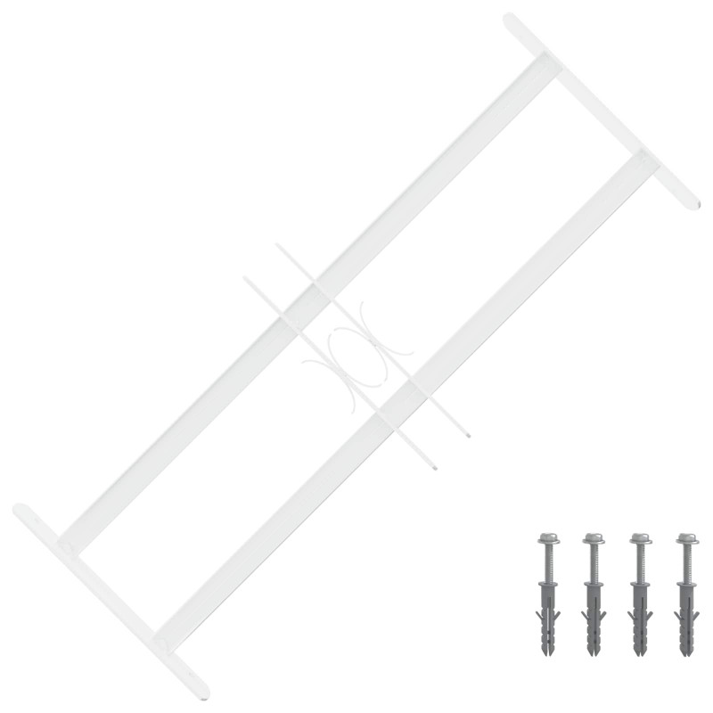 Krata bezpieczeństwa do okien z 2 poprzeczkami 3 pcs 43-74 cm