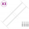 Krata bezpieczeństwa do okien z 2 poprzeczkami 3 pcs 43-74 cm