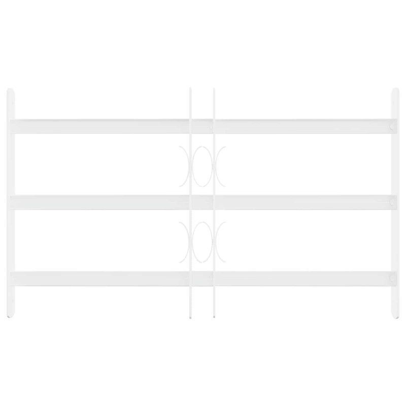 Krata zabezpieczająca do okien z 3 poprzeczkami 3 pcs 43-74 cm