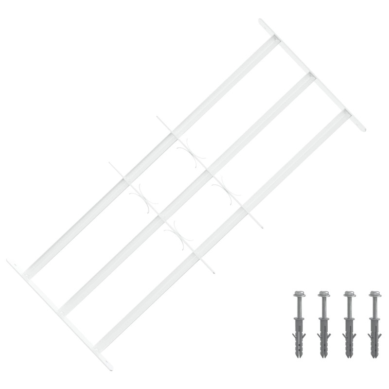 Krata zabezpieczająca do okien z 3 poprzeczkami 3 pcs 63-114 cm