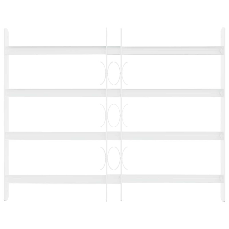 Krata zabezpieczająca do okien z 4 poprzeczkami 3 pcs 43-74 cm