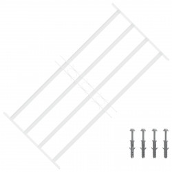 Krata zabezpieczająca do okien z 4 poprzeczkami 3 pcs 63-114 cm