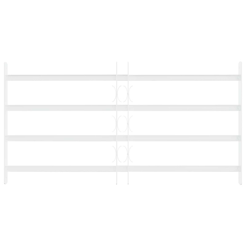 Krata zabezpieczająca do okien z 4 poprzeczkami 3 pcs 63-114 cm