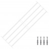 Krata zabezpieczająca do okien z 4 poprzeczkami 3 pcs 93-174 cm