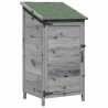 Shed ogrodowy Szary 59 x 56 x 113,5 cm Drewno inżynieryjne