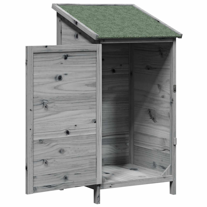 Shed ogrodowy Szary 59 x 56 x 113,5 cm Drewno inżynieryjne