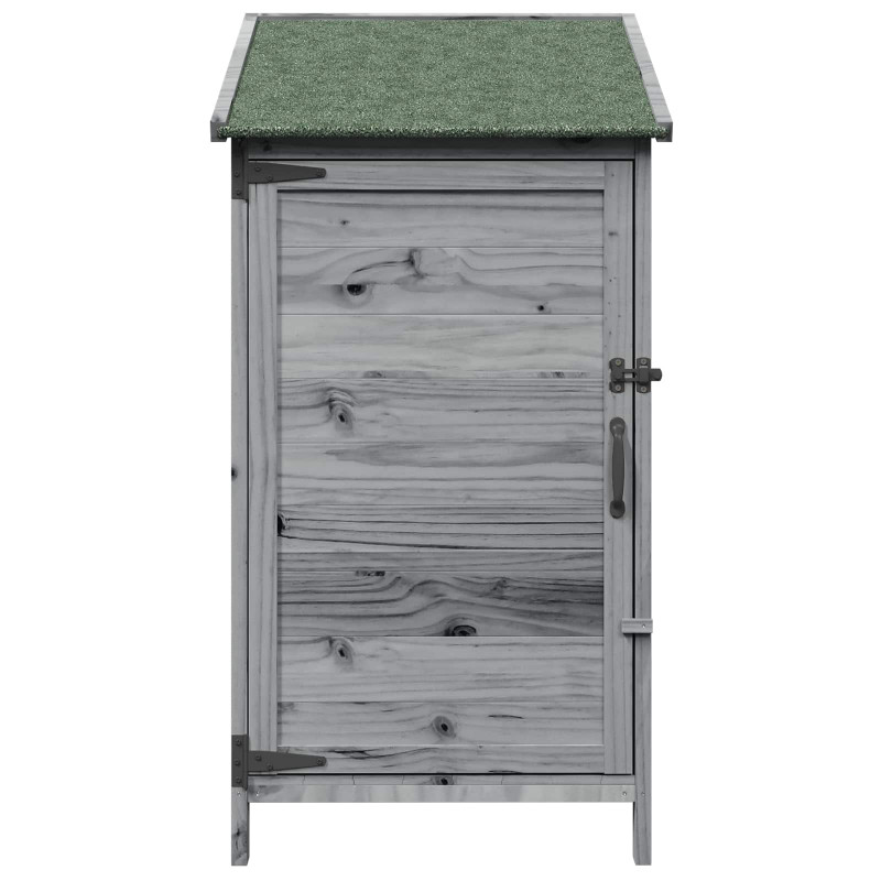 Shed ogrodowy Szary 59 x 56 x 113,5 cm Drewno inżynieryjne