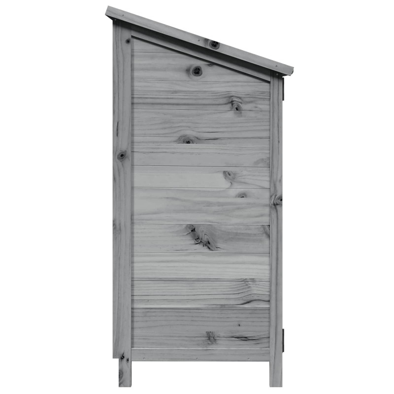 Shed ogrodowy Szary 59 x 56 x 113,5 cm Drewno inżynieryjne