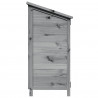 Shed ogrodowy Szary 59 x 56 x 113,5 cm Drewno inżynieryjne