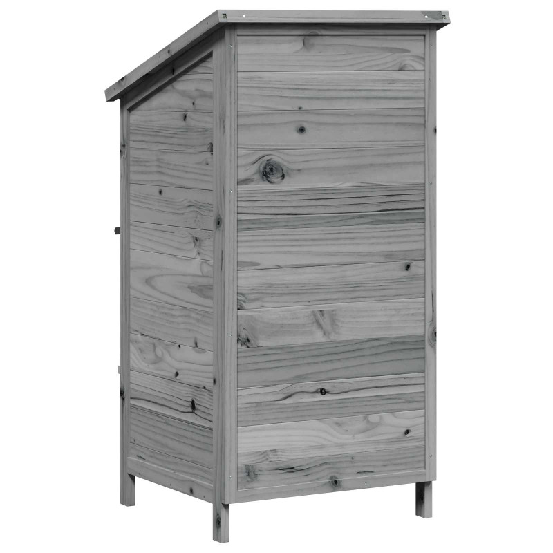 Shed ogrodowy Szary 59 x 56 x 113,5 cm Drewno inżynieryjne
