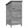 Shed ogrodowy Szary 59 x 56 x 113,5 cm Drewno inżynieryjne