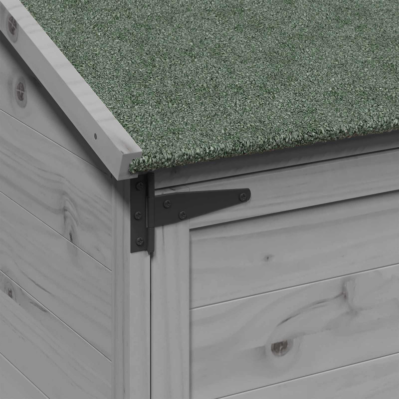 Shed ogrodowy Szary 59 x 56 x 113,5 cm Drewno inżynieryjne
